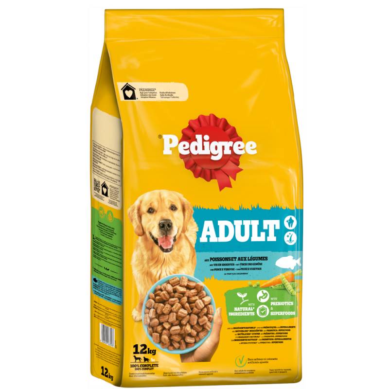 Pedigree Adult mit Fisch & Gemüse - 12 kg von Pedigree