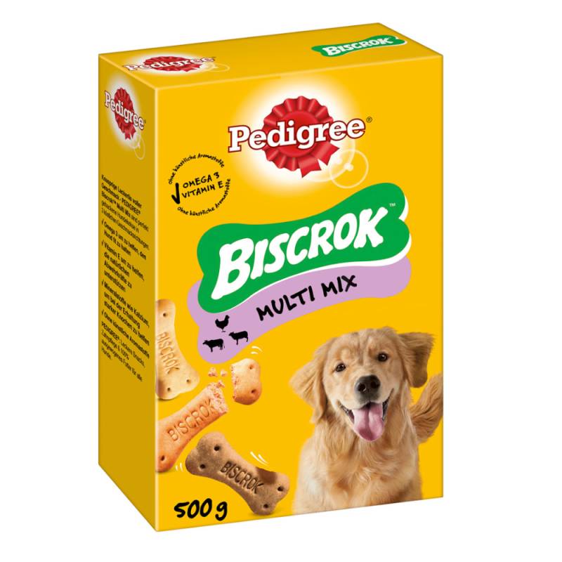 Pedigree Biscrok in 3 köstlichen Geschmacksrichtungen - Sparpaket 6 x 500 g von Pedigree