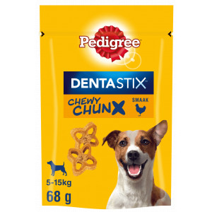 Pedigree Dentastix Chewy Chunx Zahnpflege Hundesnack Mini Hühnergeschmack (68 g) 5 Stück von Pedigree