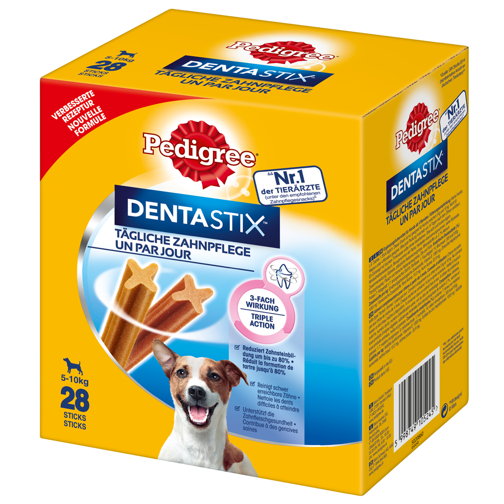 Zahnpflege Snack: Pedigree Dentastix für kleine Hunde (5-10 kg) - Multipack (28 Stück) von Pedigree