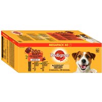 Pedigree Frischebeutel in Gelee - 40 x 100 g (4 Sorten gemischt) von Pedigree