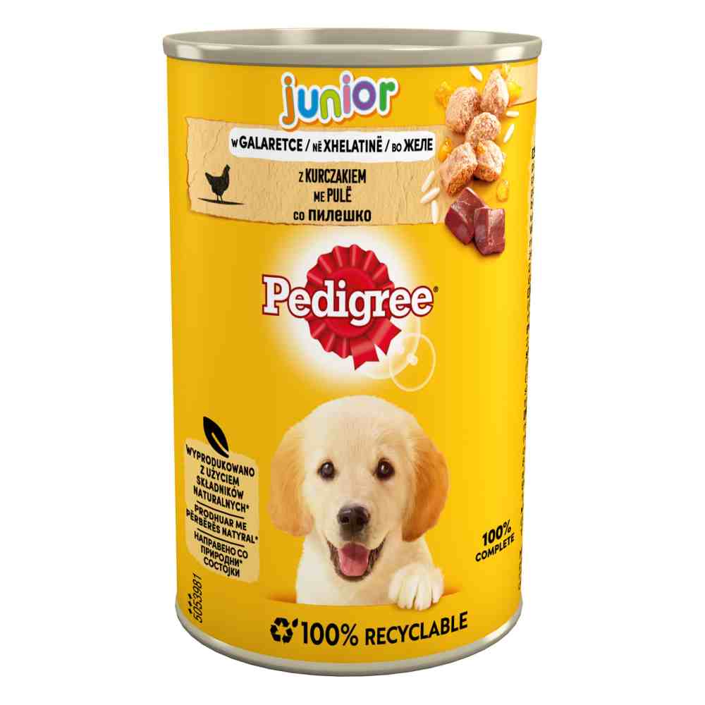 Pedigree Junior 24 x 400 g - mit Huhn in Gelee von Pedigree