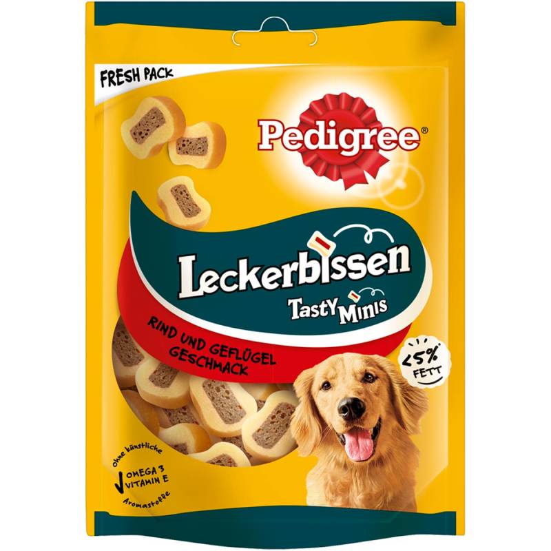 Pedigree Leckerbissen Kau-Schnitten mit Rind und Geflügel 155g von Pedigree