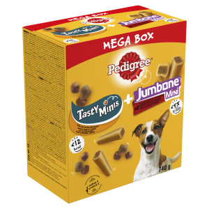 Pedigree Megabox Tasty Minis + Jumbone Hundesnacks 1 Packung von Pedigree