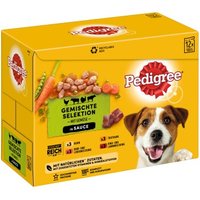 Pedigree Multipack Portionsbeutel Gemischte Selektion in Sauce 12x100g von Pedigree