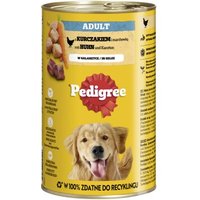 Pedigree Nassfutter Hund Adult, in Gelee, Huhn & Karotten 12x1,2 kg von Pedigree