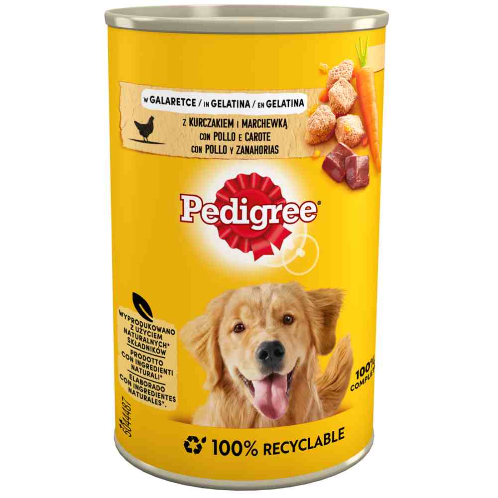 Pedigree Nassfutter zum Sonderpreis! - 24 x 400 g Adult Classic mit Huhn in Gelee von Pedigree