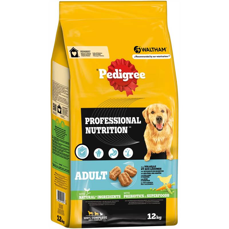 Pedigree Professional Nutrition Adult Geflügel & Gemüse 12kg von Pedigree