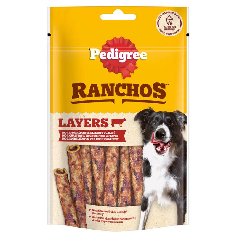 Pedigree Ranchos Layers - Sparpaket: Rind 8 x 60 g von Pedigree