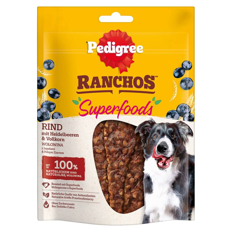 Pedigree Ranchos Superfoods - Sparpaket: Rind 7 x 70 g von Pedigree