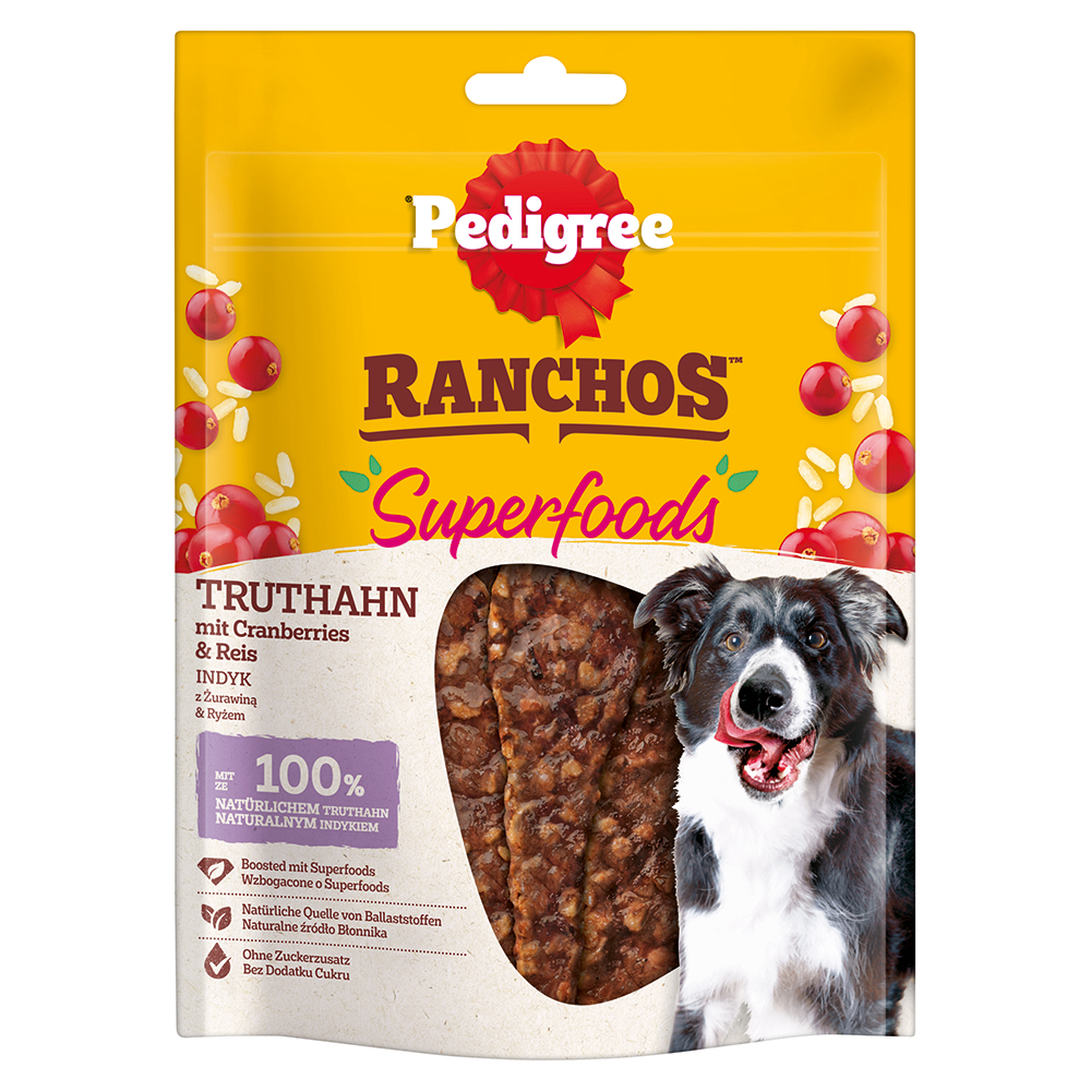 Pedigree Ranchos Superfoods - Sparpaket: Truthahn 7 x 70 g von Pedigree