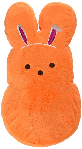 Peeps for Pets Plüsch-Hasen-Hundespielzeug, 30,5 cm, orangefarben, quietschendes Hundespielzeug für Ostern oder den täglichen Gebrauch von Peeps