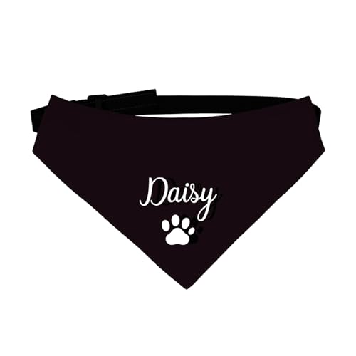 Personalisierte Hund Bandanas Personalisierte Hundehalstuch Dreieck Lätzchen Hund Bandana Halsband Halsbekleidung Katze Hundetuch Haustier Zubehör für kleine mittlere große Hunde Welpe Katze von Pekdi