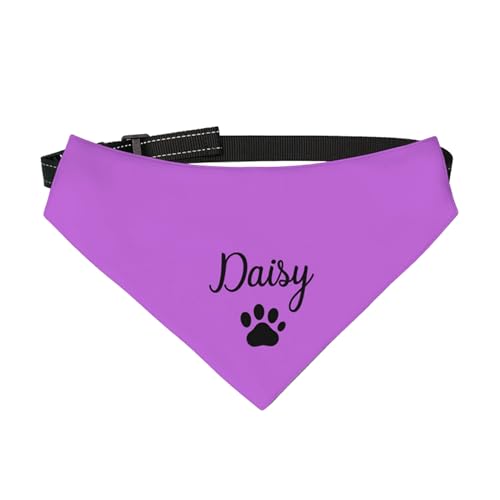 Personalisierte Hund Bandanas Personalisierte Hundehalstuch Dreieck Lätzchen Hund Bandana Halsband Halsbekleidung Katze Hundetuch Haustier Zubehör für kleine mittlere große Hunde Welpe Katze von Pekdi