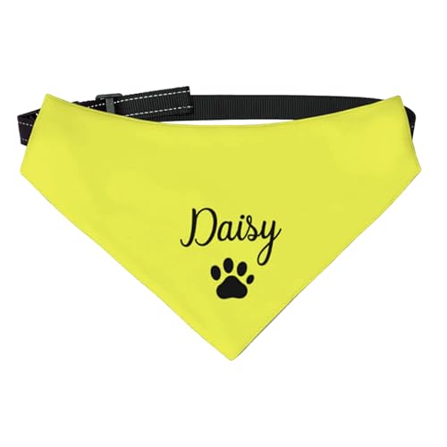 Personalisierte Hund Bandanas Personalisierte Hundehalstuch Dreieck Lätzchen Hund Bandana Halsband Halsbekleidung Katze Hundetuch Haustier Zubehör für kleine mittlere große Hunde Welpe Katze von Pekdi