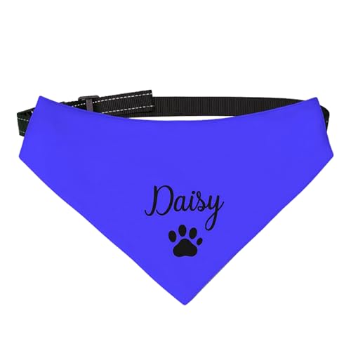 Personalisierte Hund Bandanas Personalisierte Hundehalstuch Dreieck Lätzchen Hund Bandana Halsband Halsbekleidung Katze Hundetuch Haustier Zubehör für kleine mittlere große Hunde Welpe Katze von Pekdi