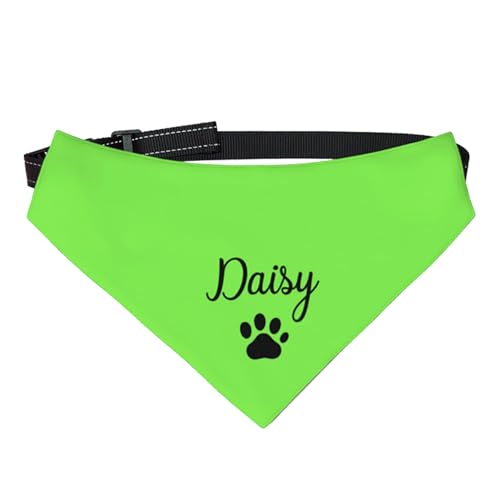 Personalisierte Hund Bandanas Personalisierte Hundehalstuch Dreieck Lätzchen Hund Bandana Halsband Halsbekleidung Katze Hundetuch Haustier Zubehör für kleine mittlere große Hunde Welpe Katze von Pekdi