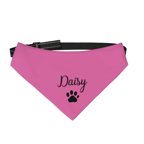 Personalisierte Hund Bandanas Personalisierte Hundehalstuch Dreieck Lätzchen Hund Bandana Halsband Halsbekleidung Katze Hundetuch Haustier Zubehör für kleine mittlere große Hunde Welpe Katze von Pekdi