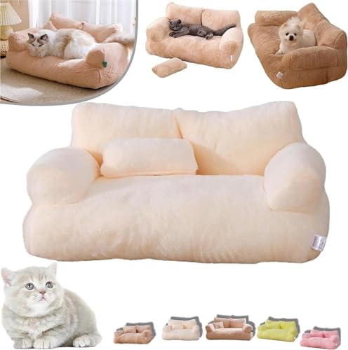 Beruhigendes Haustier-Sofa, 2024 Beruhigendes Haustier-Sofa, beruhigendes Hundebett, flauschiges Plüsch-Haustiersofa, weiches beruhigendes Katzensofa, Betten, Memory-Schaum, orthopädisches Hundebett, von Pelinuar