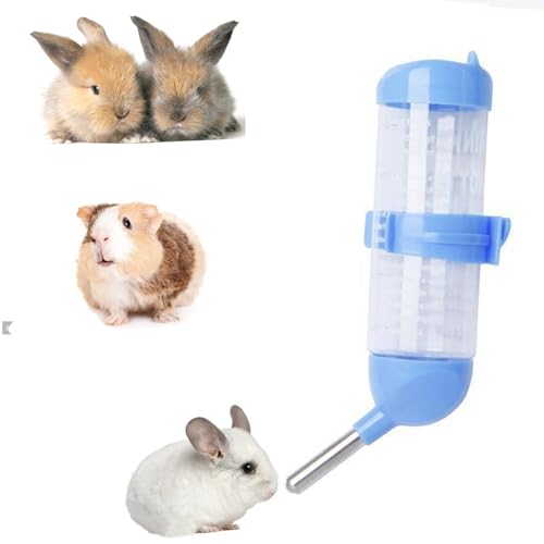 Pemarlis Hamster trinkflasche, 125ml Wasserflasche ohne Tropf verstellbar, Kleintiertränke Auslaufsicher Düse, für Häschen, Chinchilla, Goldhamster, Farbige Mäuse hu von Pemarlis