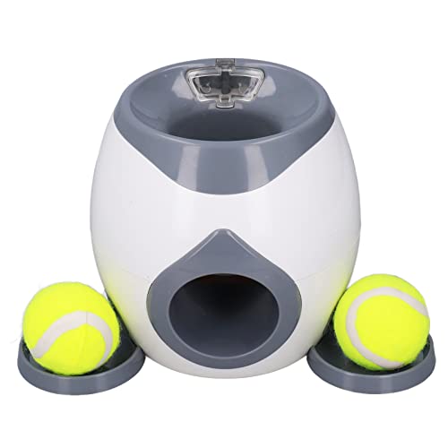 PenRux Hundeballwerfer, Nicht-elektrisch Automatischer Ballwerfer aus Kunststoff für Hunde, Interessante Interaktive Hunde-Tennisballmaschine mit 2 Tennisplätzen für das Hundetraining von PenRux