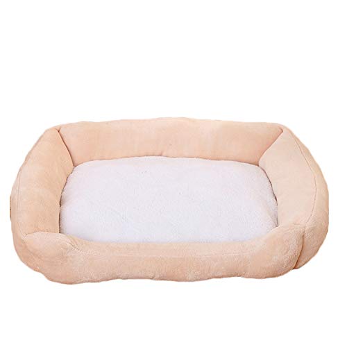 PengGengA Designer Hundesofa Weich Hundebett Hundekissen Hundekorb Waschbar Rutschfeste Hundematte Beige M von PengGengA