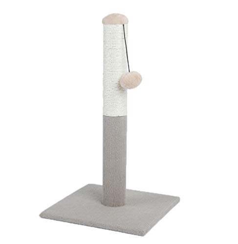 PengGengA Katzen Kratzbaum Klein mit Katzenspielzeug mit Pfosten-Sisal-Kratze Hängespielzeug Kleine Katze Kletteraktivitätszentrum (Khaki, One Size) von PengGengA