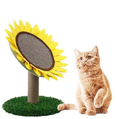 PengGengA Katzen Kratzbaum Klein mit Katzenspielzeug mit Pfosten-Sisal-Kratze Hängespielzeug Kleine Katze Kletteraktivitätszentrum (Stil#1, One Size) von PengGengA