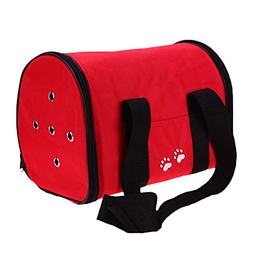 PengGengA Sling Bag Hundetasche Tragetasche Katzentasche Transporttasche Für Hunde Und Katzen Transportbox Rot L von PengGengA