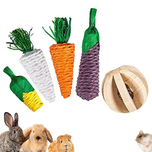 PengLAI Hamster Meerschweinchen Toys Naturgras Rattan Kauspielzeug Sicherheit Kleine Tiere Zähne Spielzeug von PengLAI