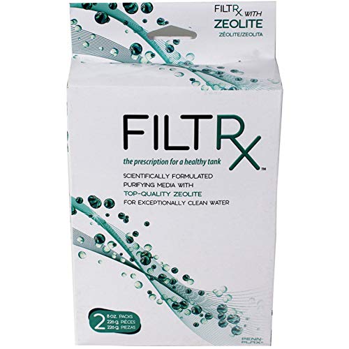 Penn-Plax Filtrx Reinigungsmedium für Kanisterfilter - kompatibel mit Cascade, Marlin und Anderen Aquariumfiltersystemen mit Schalen - Zeolith zur Ammoniakentfernung (CFSCB2) von Penn-Plax