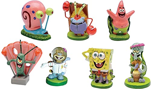 Penn-Plax Spongebob 7-teilig quadratisch Hose Aquarium Ornaments von Penn-Plax