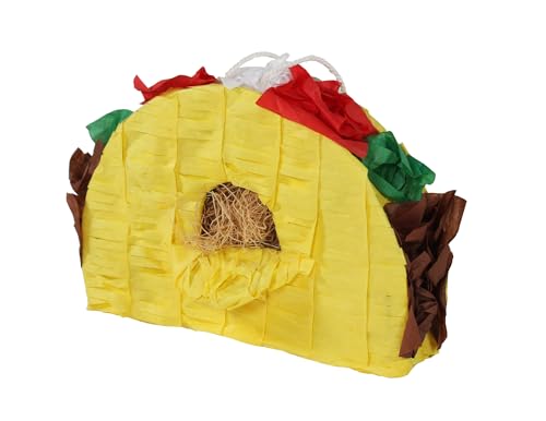 Penn-Plax Taco Pinata mit natürlichem Nistmaterial - sicher für mittelgroße und große Vögel - Bunte & lustige Ergänzung für jeden Käfig von Penn-Plax