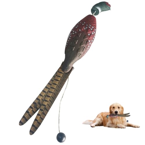 Dove Dummy Stoßfängerspielzeug, Dog Retriever Outdoor-Training Spielzeug Dove, Eva Realistic Hunting Dove Recognition Trainer mit dem Werfen von Wickle Anti-Caning Fake Ente für Welpen Hunde, von Peosaard