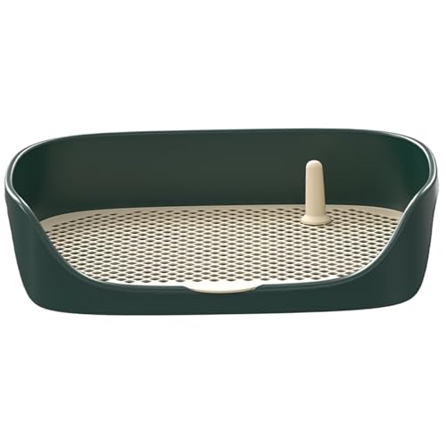 Haustierhundtoilette, Welpentraining Töpfchenschale, Welpentraining Pee Pad Halter, Innenhundköpfchen mit 4 Schutz Wandstrauderkasten Usitable für Hunde unter 15 kg/ von Peosaard