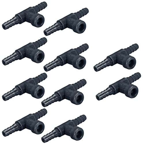 Peosaard 2 -Wege -Luftsteuerventile Aquariumschlauchanschluss T -geformtes Aquariumzubehör versorgt Schwarze 10 Packs, 2 Wege Luftsteuerventile von Peosaard