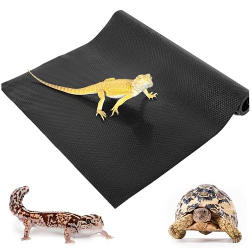 Reptilienteppich, Reptilienmatte, bärtiges Drachenbehälter-Accessoires, wasserdichte EVA-Reptilienteppichbettwäsche mit Anti-Slip-Punkt für bärtige Drachen, Geckos, Eidechsen, Chamäleons & More/18x79 von Peosaard