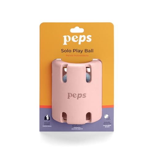 Solo-Spielball aus Naturkautschuk, Blush von Peps