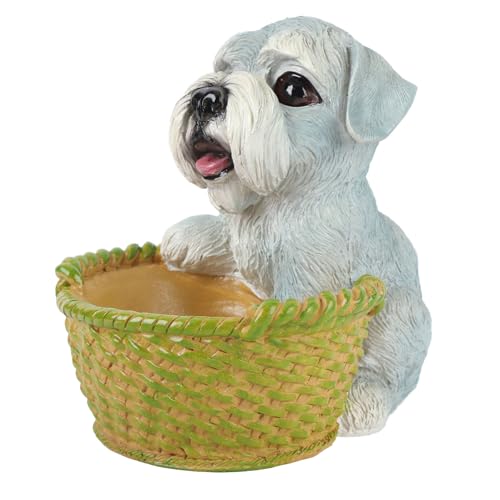 Nette Hundskulpturen Key Storage Bowl, Hundekorbstatue, Hunde Süßigkeitsgericht für Wohnzimmer für Heimattrieb (Typ 2) von PerGar