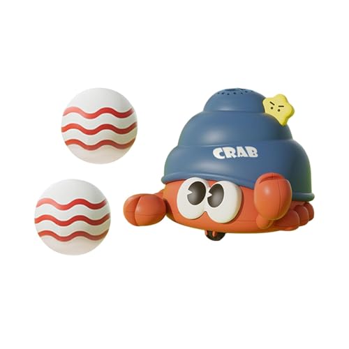 Perfeclan Elektronisches Ballpustespielzeug Montessori-Spielzeug Partygeschenk Baby Früherziehung Niedliches Tierspielzeug USB-betrieben für Kinder Geschenk, orange blau von Perfeclan