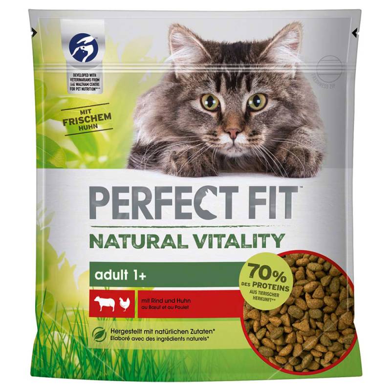 650 g / 1,4 kg / 2,8 kg / 6 kg Perfect Fit Natural Vitality zum Sonderpreis! - 650 g Adult: Rind & Huhn von Perfect Fit