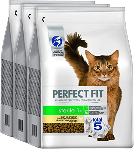 PERFECT FIT Katze Beutel Sterile Adult 1+ mit Huhn 3 x 2,8kg von Perfect Fit