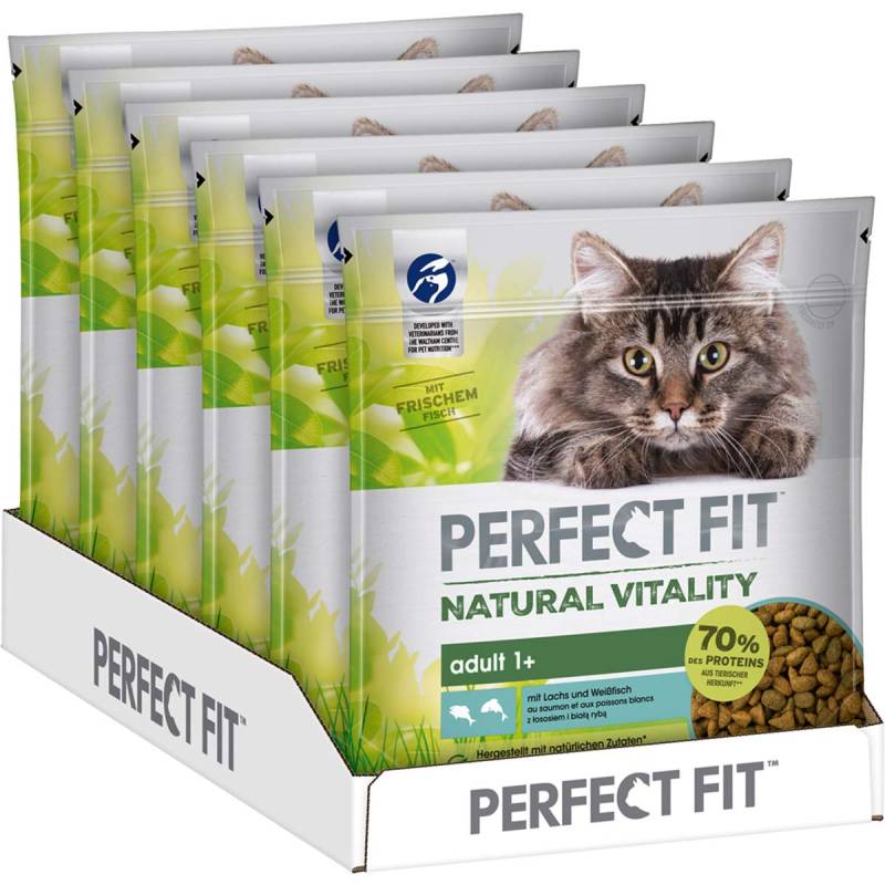 PERFECT FIT Katze Natural Vitality Adult 1+ mit Lachs und Weißfisch 650g von Perfect Fit