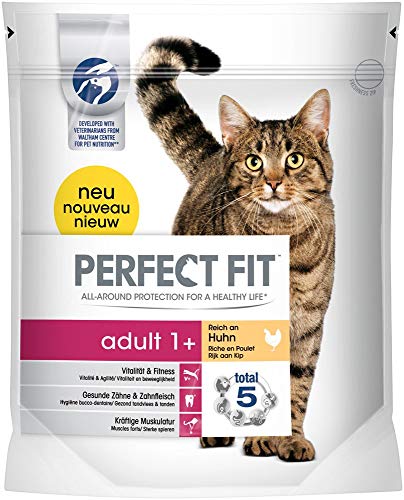 Perfect Fit Cat Trocken - Adult 1 plus reich an Huhn, 750 g von Perfect Fit