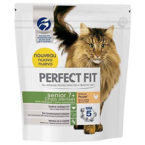 Perfect Fit – Kroketten Senior 7 + im Huhn für Katzen Senior steril – 1,4 kg von Perfect Fit