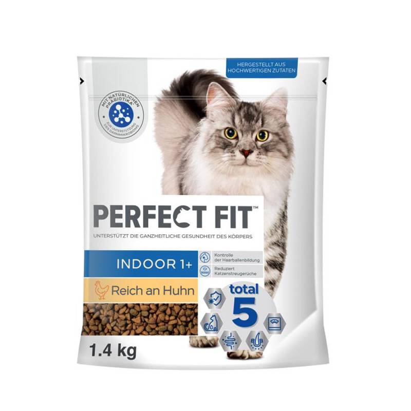 Perfect Fit Trockenfutter zum Sonderpreis! - 1,4 kg Indoor 1+ Reich an Huhn von Perfect Fit