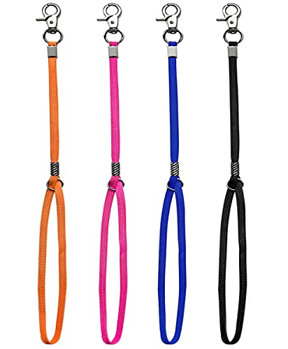 Periflowin Haustier-Schlingen-Schlaufe - Fellpflege-Set für Hunde, 4 Stück, Orange, Nylon, Metall, Karabiner, Größe: 52,1 cm, für kleine, mittelgroße und große Hunde von Periflowin