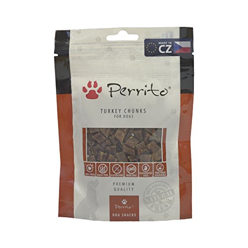 Perrito Hundeleckerlies Turkey Chunks, 10er Pack (10 x 100 g) von Perrito