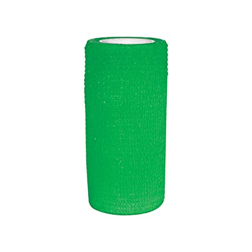 Perry Equestrian Selbsthaftende Bandage für Pferde, 10 cm x 4,5 m, Grün von Perry Equestrian