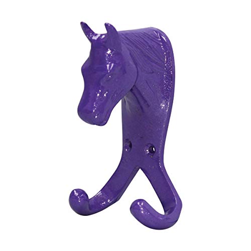 Perry Equestrian Wandhaken, Pferdekopf, Violett von Perry Equestrian